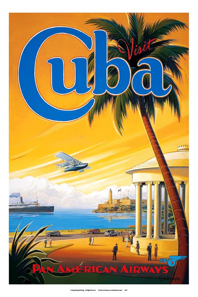 Vintažinis kelionių plakatas Cuba 3 – vintažinis kelionių plakatas | Framein