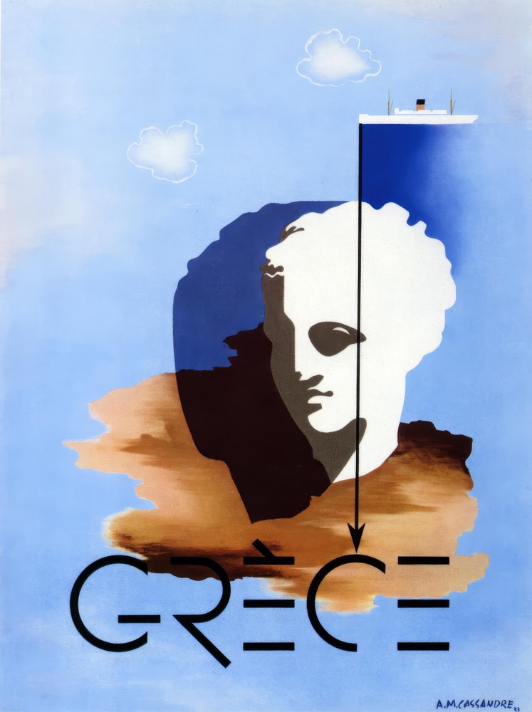 Vintažinis kelionių plakatas Grèce 1933 – vintažinis kelionių plakatas | Framein