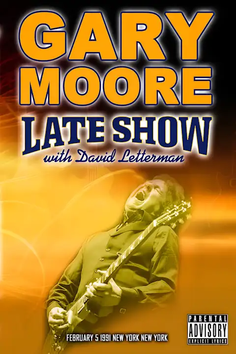 Vintažinis Gary Moore koncerto plakatas – vintažinis koncerto plakatas | Framein