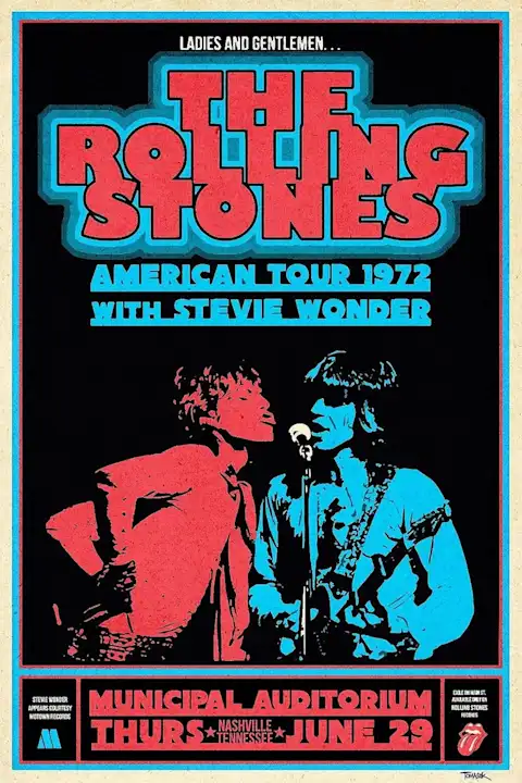 Vintažinis The Rolling Stones (13) koncerto plakatas – vintažinis koncerto plakatas | Framein