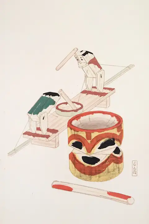 Japoniškas menas Kawasaki Kyosen Japanese Toys Pl.101 (1919) – japoniško meno plakatas | Framein