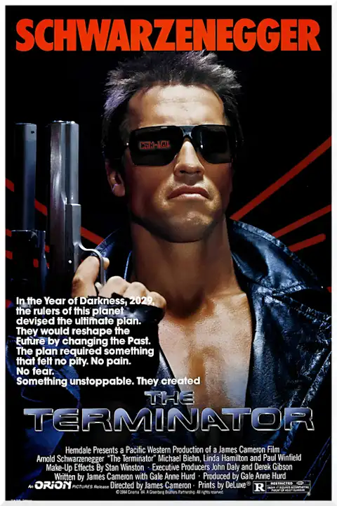 Filmo plakatas Terminatorius 1984 – filmo plakatas | Framein