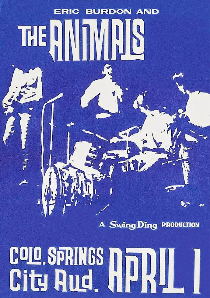 Vintažinis The Animals koncerto plakatas – vintažinis koncerto plakatas | Framein