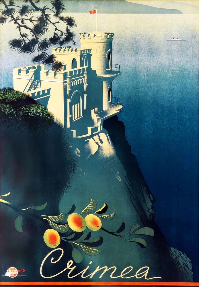 Vintažinis kelionių plakatas Crimea 1935 – vintažinis kelionių plakatas | Framein
