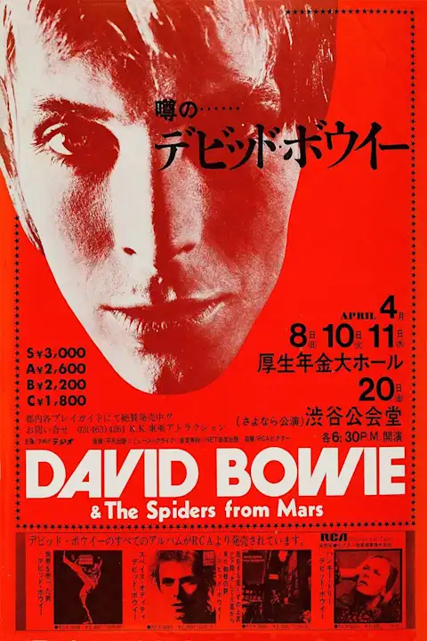 Vintažinis David Bowie (7) koncerto plakatas – vintažinis koncerto plakatas | Framein