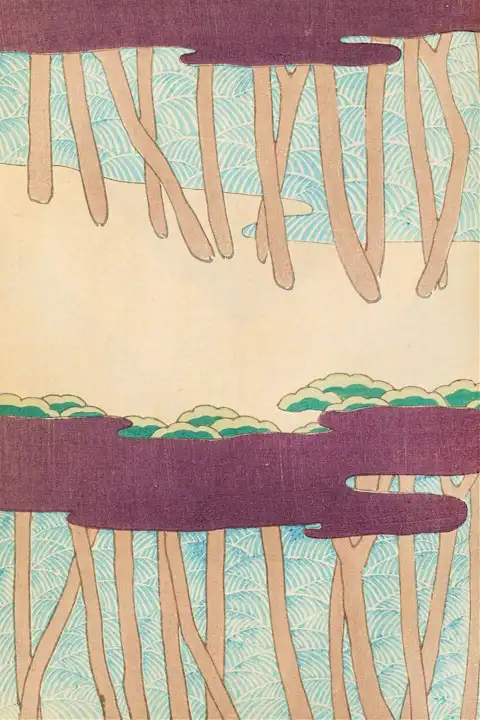 Japoniškas menas Korin Furuya Bijutsukai Pl.50 (1901) – japoniško meno plakatas | Framein