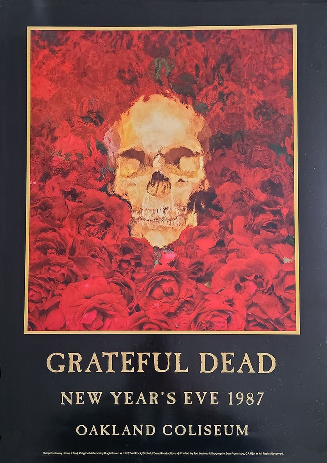 Vintažinis Greatful Dead (6) koncerto plakatas – vintažinis koncerto plakatas | Framein