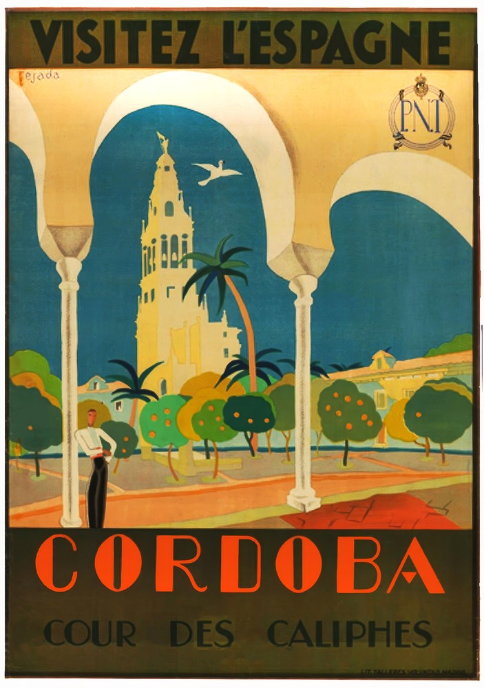 Vintažinis kelionių plakatas Cordoba – vintažinis kelionių plakatas | Framein