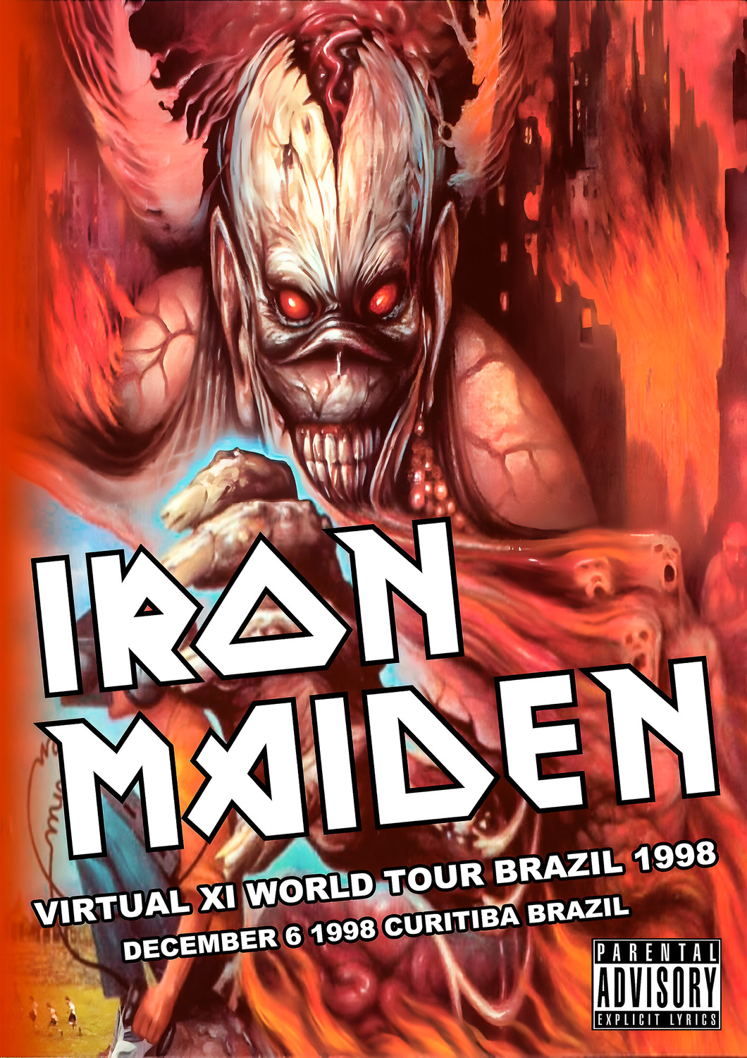 Vintažinis Iron Maiden (4) koncerto plakatas – vintažinis koncerto plakatas | Framein
