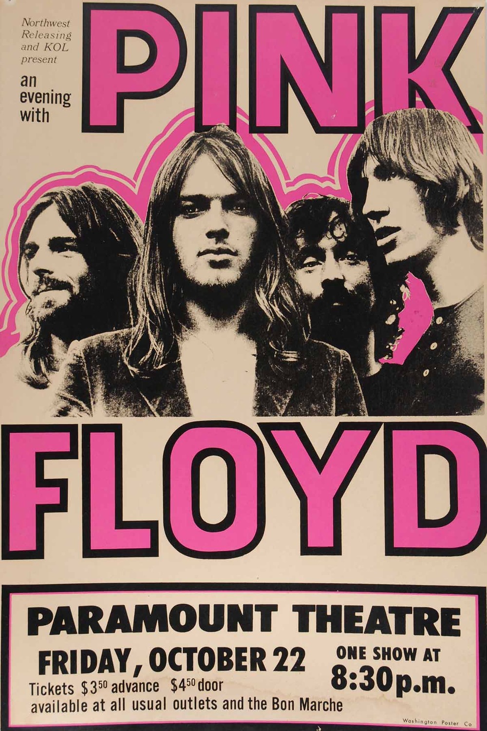 Vintažinis Pink Floyd (19) koncerto plakatas – vintažinis koncerto plakatas | Framein