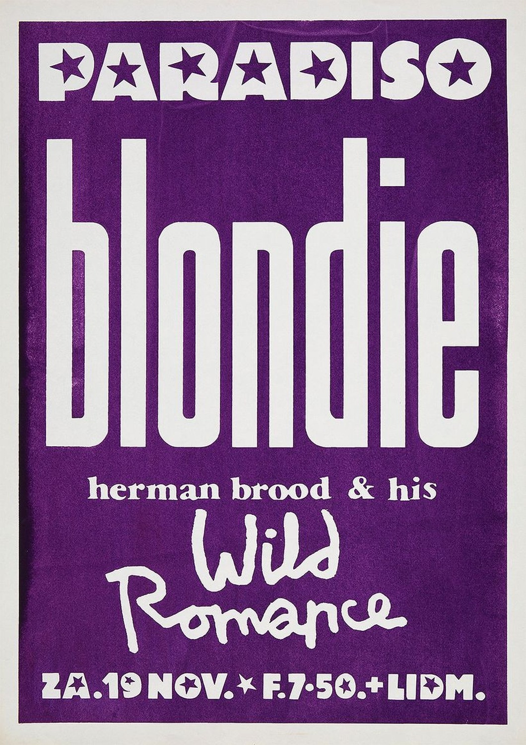 Vintažinis Blondie (2) koncerto plakatas – vintažinis koncerto plakatas | Framein