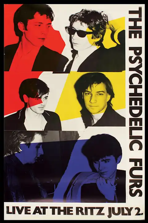 Vintažinis The Psychedelic Furs koncerto plakatas – vintažinis koncerto plakatas | Framein