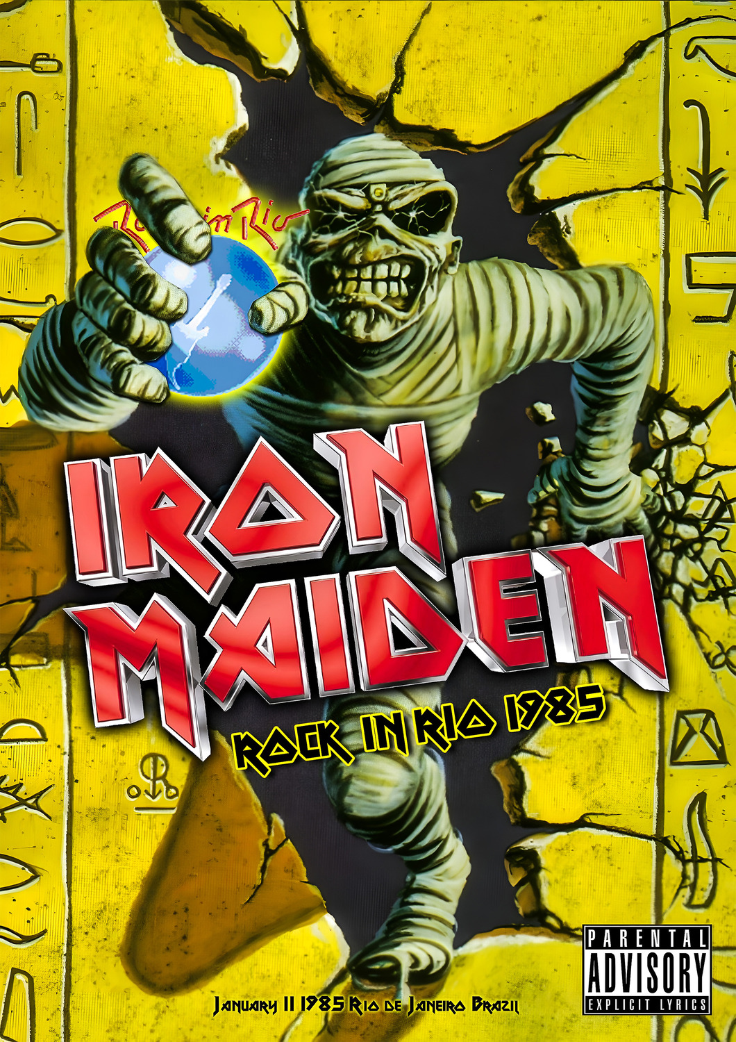 Vintažinis Iron Maiden (6) koncerto plakatas – vintažinis koncerto plakatas | Framein