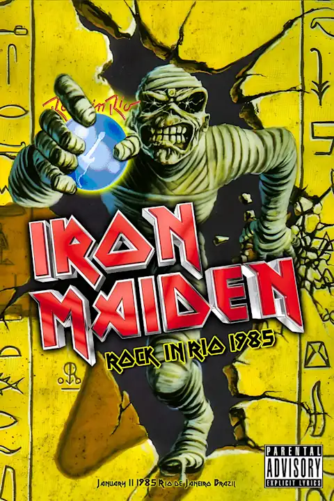 Vintažinis Iron Maiden (6) koncerto plakatas – vintažinis koncerto plakatas | Framein