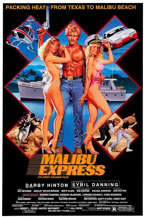 Filmo plakatas Malibu express – filmo plakatas | Framein