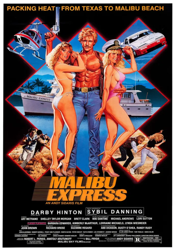 Filmo plakatas Malibu express – filmo plakatas | Framein