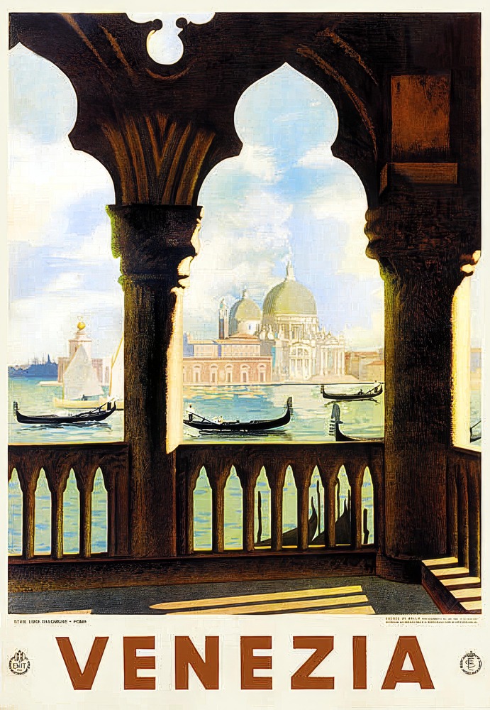 Vintažinis kelionių plakatas VENEZIA 1938 – vintažinis kelionių plakatas | Framein