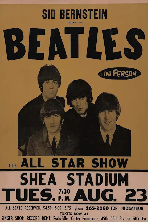 Vintažinis The Beatles koncerto plakatas – vintažinis koncerto plakatas | Framein