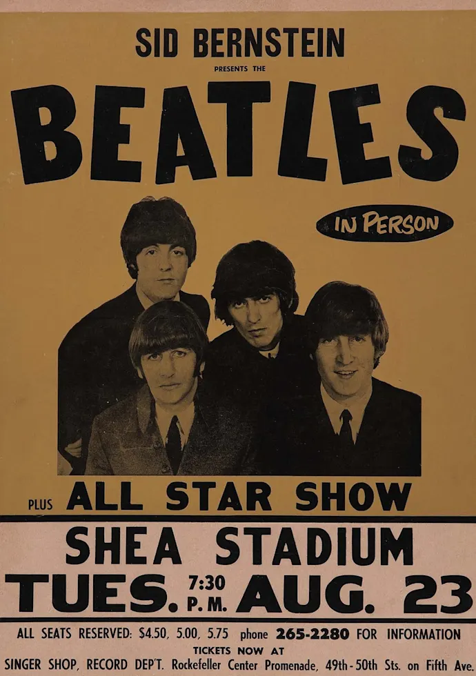 Vintažinis The Beatles koncerto plakatas – vintažinis koncerto plakatas | Framein