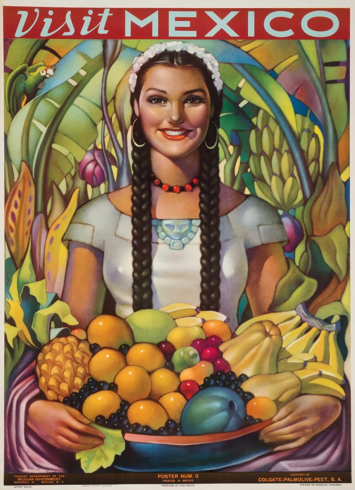 Vintažinis kelionių plakatas Mexico 1940 – vintažinis kelionių plakatas | Framein