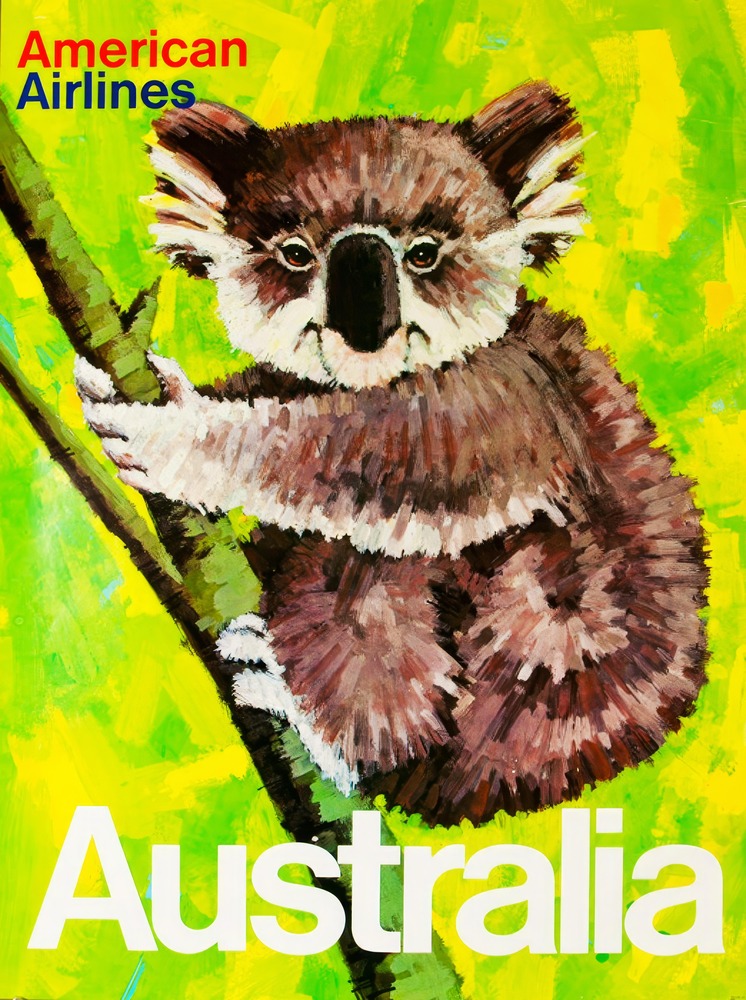 Vintažinis kelionių plakatas Australia – vintažinis kelionių plakatas | Framein