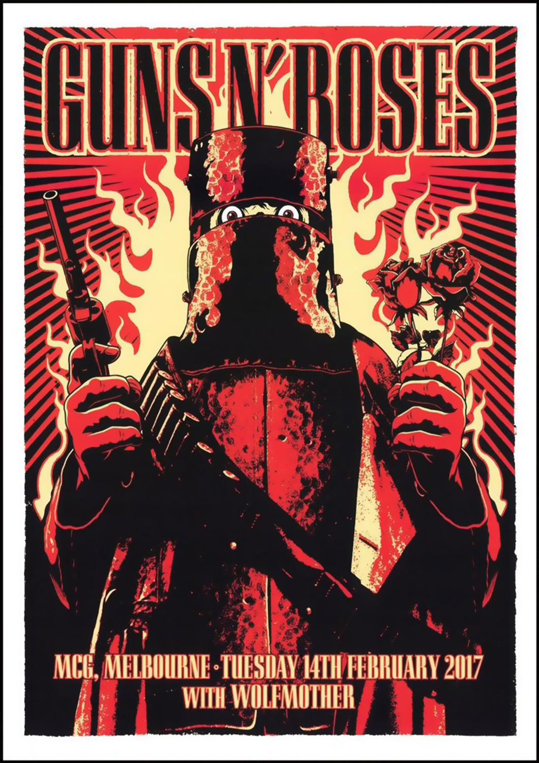 Vintažinis Guns and Roses (2) koncerto plakatas – vintažinis koncerto plakatas | Framein