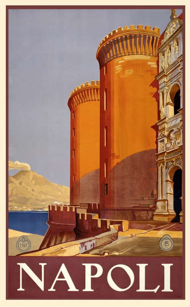 Vintažinis kelionių plakatas Napoli 1942 – vintažinis kelionių plakatas | Framein