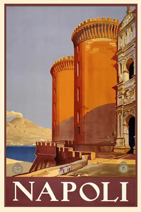 Vintažinis kelionių plakatas Napoli 1942 – vintažinis kelionių plakatas | Framein