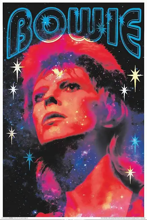 Vintažinis Bowie koncerto plakatas – vintažinis koncerto plakatas | Framein