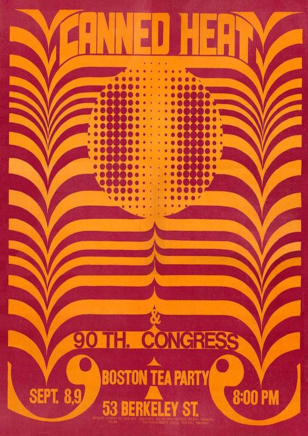 Vintažinis Canned Heat koncerto plakatas – vintažinis koncerto plakatas | Framein