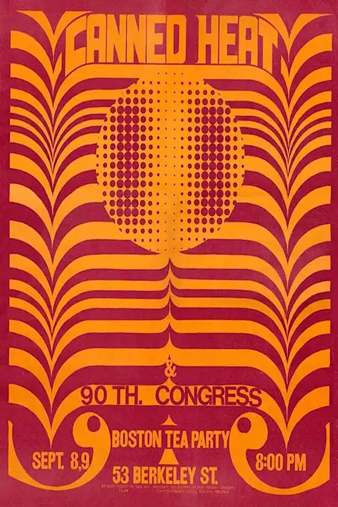 Vintažinis Canned Heat koncerto plakatas – vintažinis koncerto plakatas | Framein