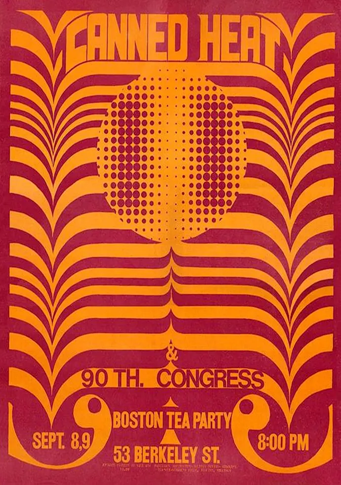 Vintažinis Canned Heat koncerto plakatas – vintažinis koncerto plakatas | Framein