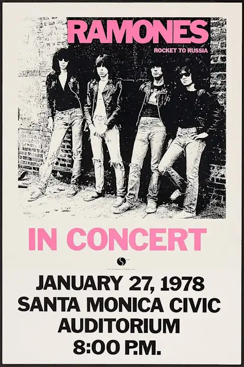 Vintažinis Ramones 1 koncerto plakatas – vintažinis koncerto plakatas | Framein