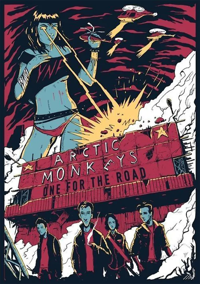 Vintažinis Arctic Monkeys (6) koncerto plakatas – vintažinis koncerto plakatas | Framein