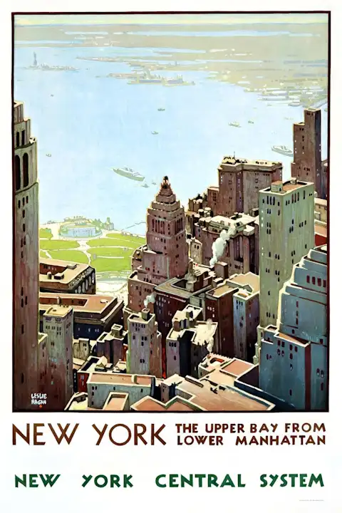 Vintažinis kelionių plakatas New York-Central System 1935 – vintažinis kelionių plakatas | Framein