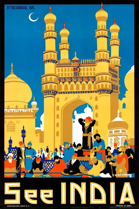 Vintažinis kelionių plakatas India7 – vintažinis kelionių plakatas | Framein