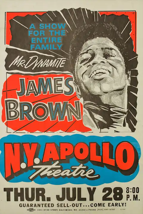 Vintažinis James Brown (2) koncerto plakatas – vintažinis koncerto plakatas | Framein