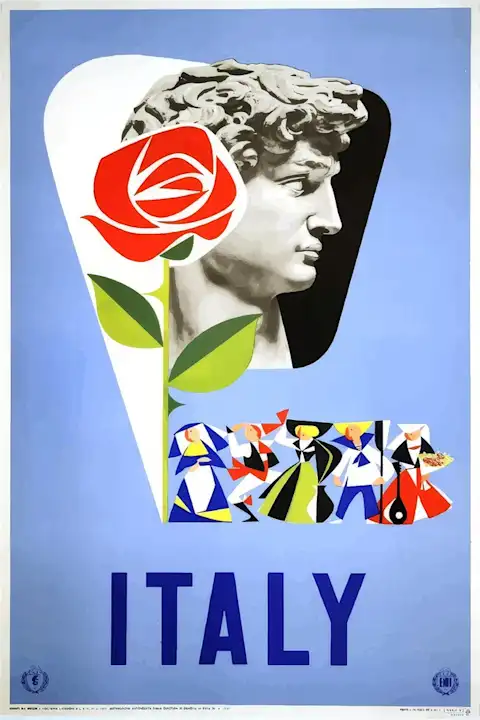 Vintažinis kelionių plakatas Italy 1930 – vintažinis kelionių plakatas | Framein