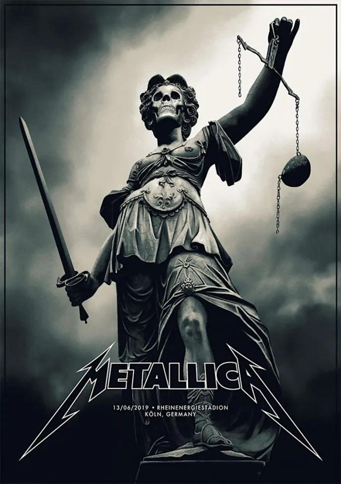 Vintažinis Metallica (6) koncerto plakatas – vintažinis koncerto plakatas | Framein