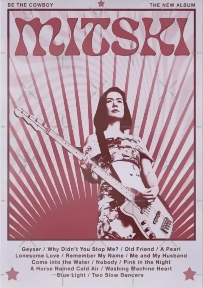 Vintažinis Mitski (2) koncerto plakatas – vintažinis koncerto plakatas | Framein