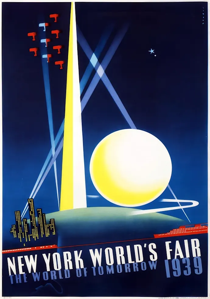 Vintažinis kelionių plakatas New York World's Fair 1939 – vintažinis kelionių plakatas | Framein
