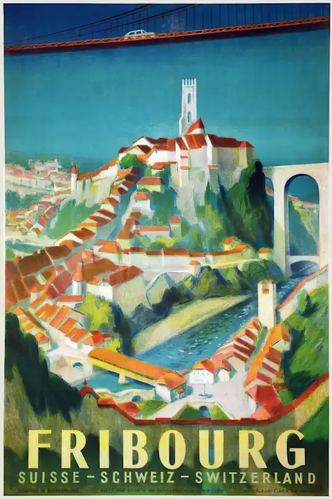 Vintažinis kelionių plakatas Switzerland 1938 – vintažinis kelionių plakatas | Framein
