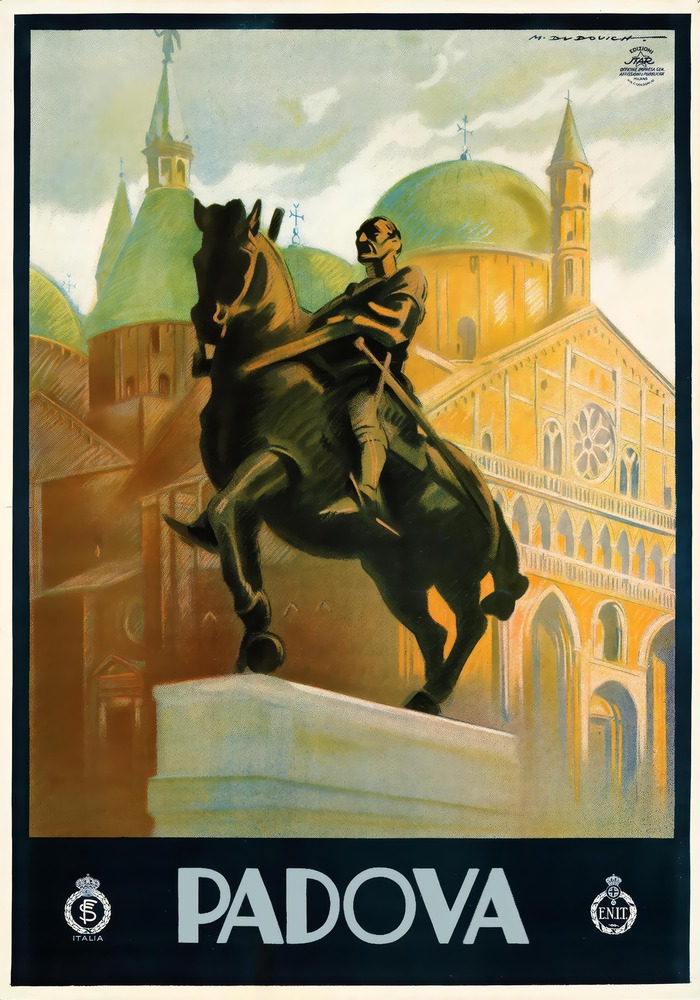 Vintažinis kelionių plakatas Padova 1935 – vintažinis kelionių plakatas | Framein