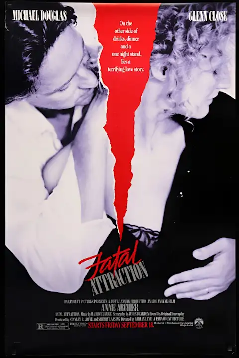Filmo plakatas Fatališkas potraukis 1987 – filmo plakatas | Framein