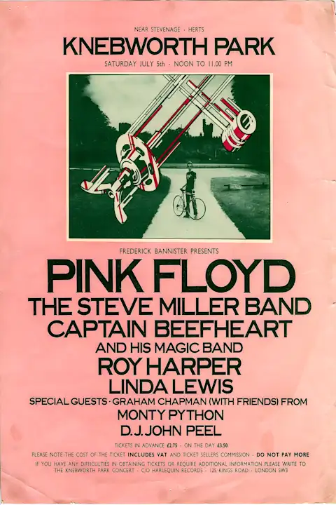 Vintažinis Pink Floyd (18) koncerto plakatas – vintažinis koncerto plakatas | Framein