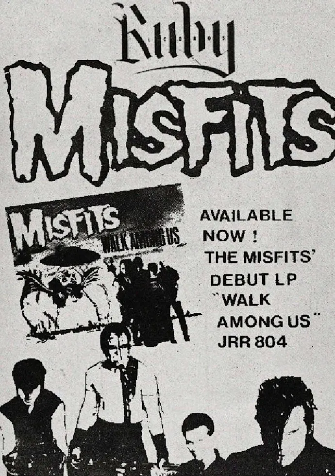 Vintažinis Misfits (2) koncerto plakatas – vintažinis koncerto plakatas | Framein