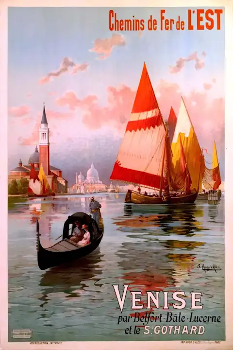 Vintažinis kelionių plakatas Venise 5 – vintažinis kelionių plakatas | Framein