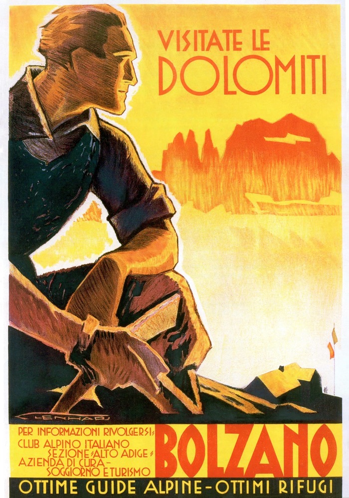 Vintažinis kelionių plakatas Dolomiti – vintažinis kelionių plakatas | Framein