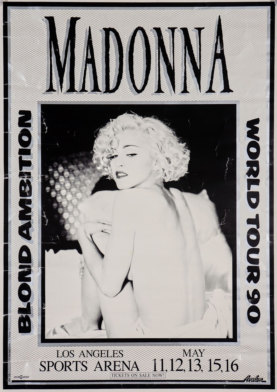 Vintažinis Madonna 2 koncerto plakatas – vintažinis koncerto plakatas | Framein