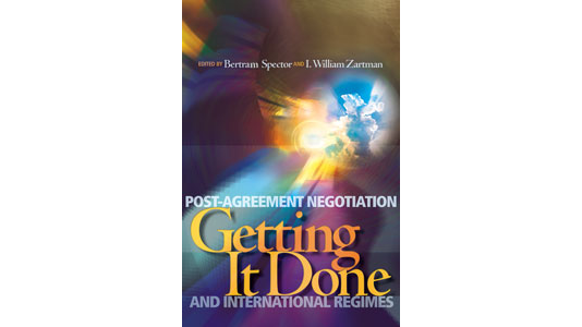 PIN Book | Getting It Done: Post-Agreement Negotiations and International Regimes | cover